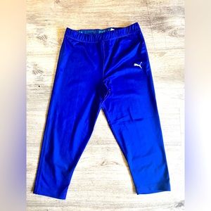 Puma, active color changing, moisture wicking, running capris